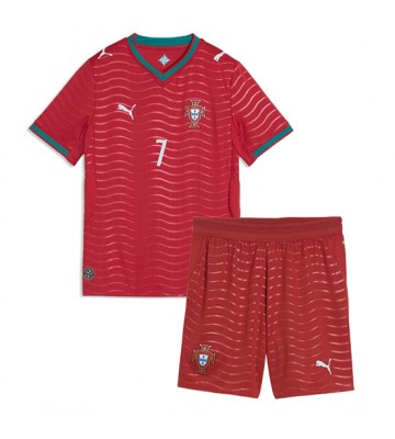 Portugal Cristiano Ronaldo #7 Hjemmebanetrøje Børn VM 2026 Kortærmet (+ Korte bukser)